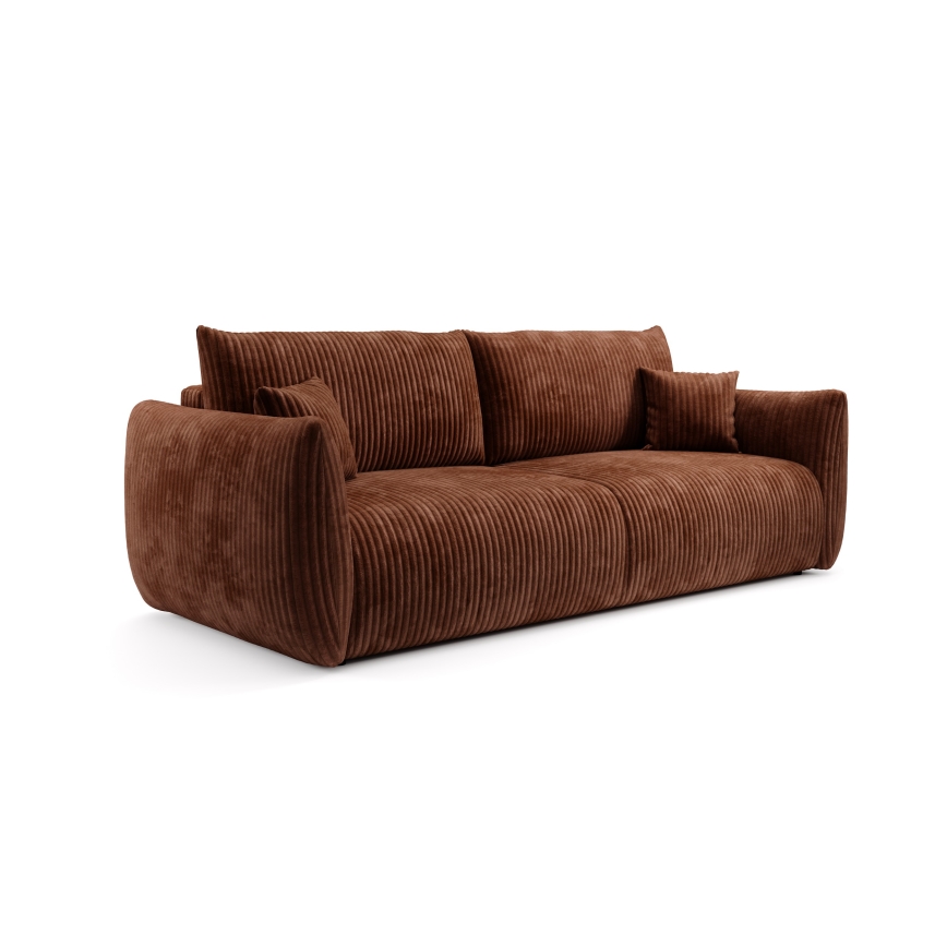 Ausklappbares zweisitziges Sofa FRIDA, braun