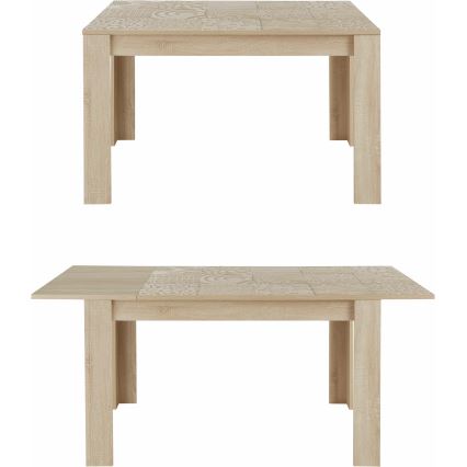 Ausziehbarer Esstisch ARIA, Sonoma-Eiche