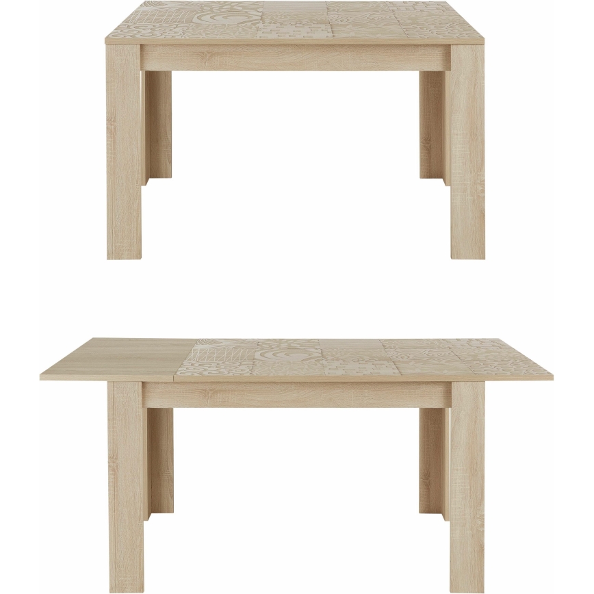 Ausziehbarer Esstisch ARIA, Sonoma-Eiche