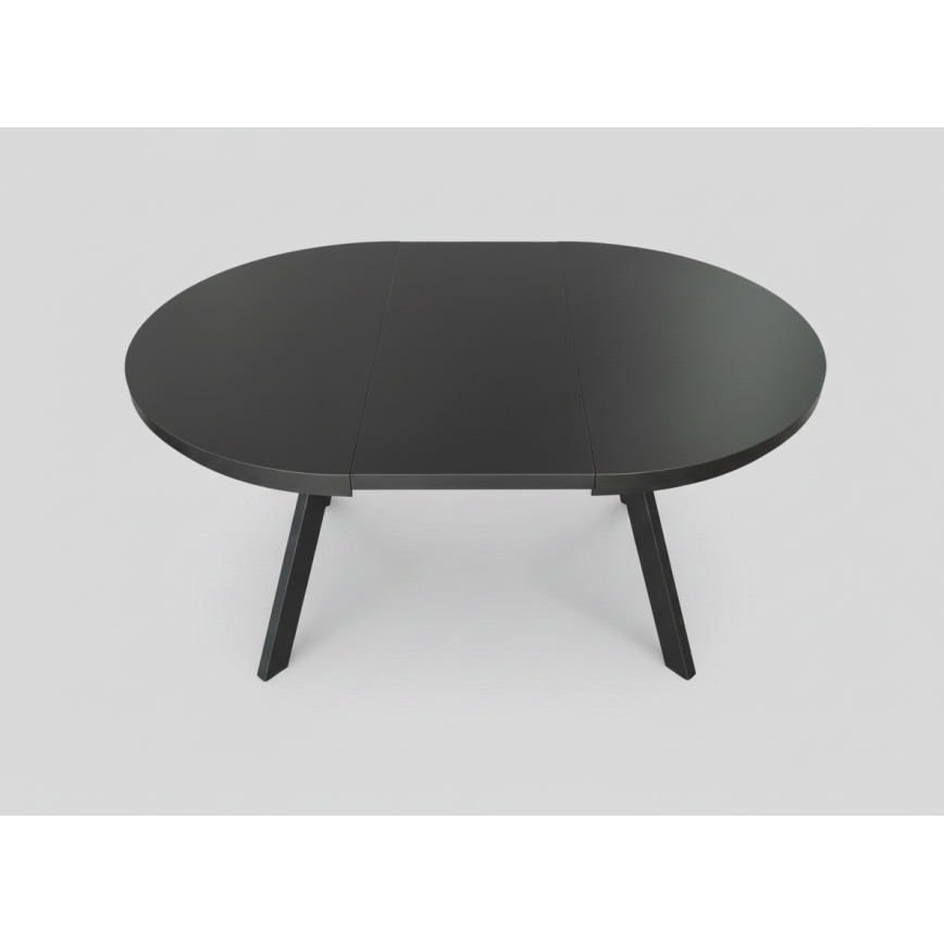 Ausziehbarer Esstisch CENTRO 100/140x77 cm schwarz