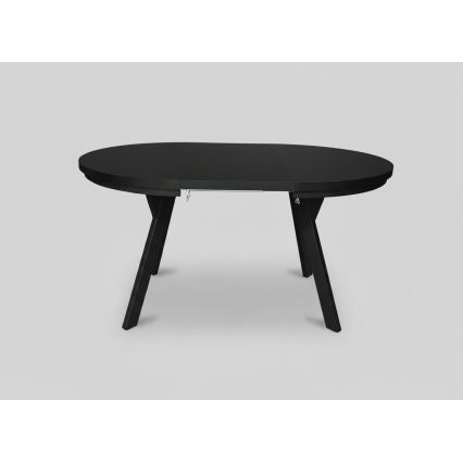 Ausziehbarer Esstisch CENTRO 100/140x77 cm schwarz
