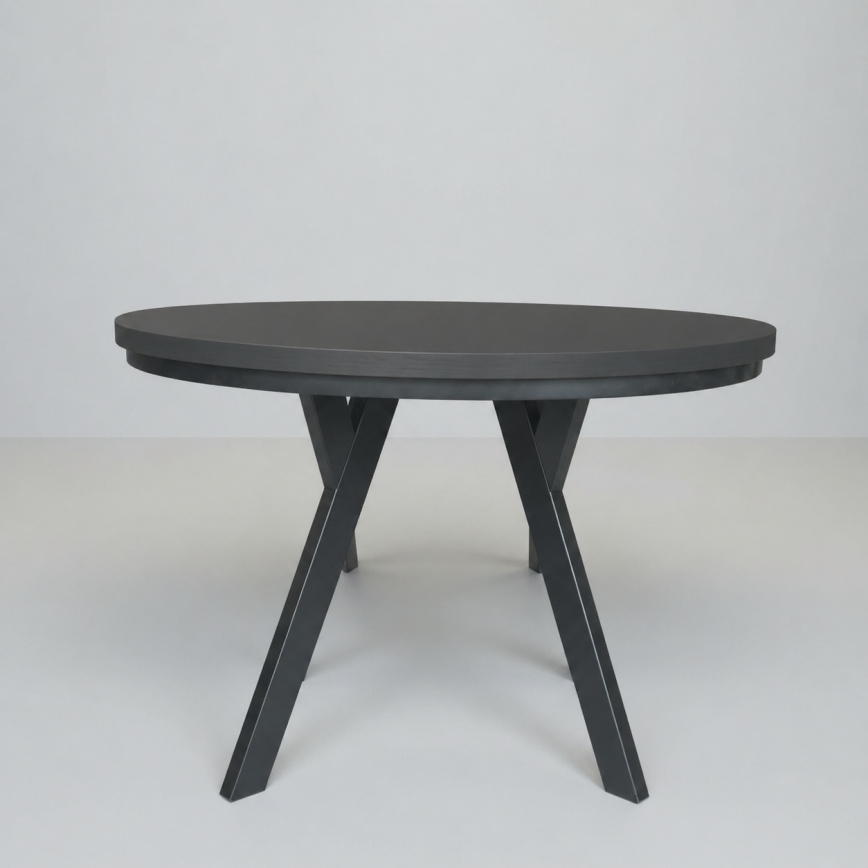Ausziehbarer Esstisch CENTRO 100/140x77 cm schwarz