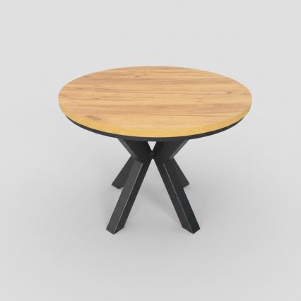 Ausziehbarer Esstisch CONVI 100/140x73 cm Eiche Craft/Schwarz