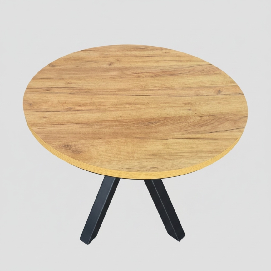 Ausziehbarer Esstisch CONVI 100/140x73 cm Eiche Craft/Schwarz