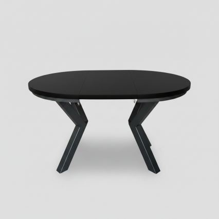 Ausziehbarer Esstisch CONVI 100/140x73 cm schwarz