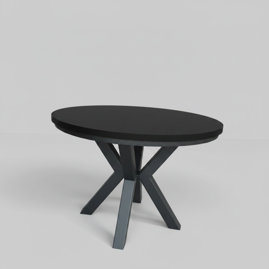 Ausziehbarer Esstisch CONVI 100/140x73 cm schwarz