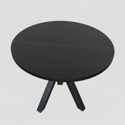 Ausziehbarer Esstisch CONVI 100/140x73 cm schwarz