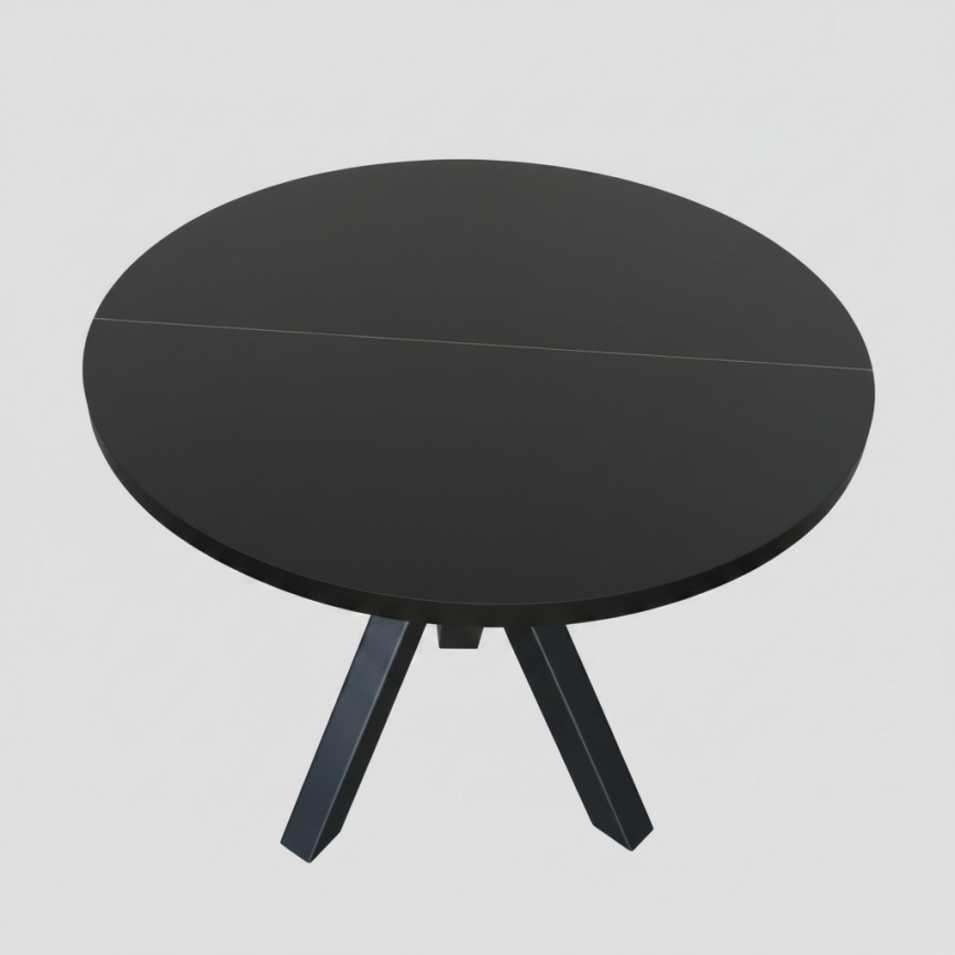 Ausziehbarer Esstisch CONVI 100/140x73 cm schwarz