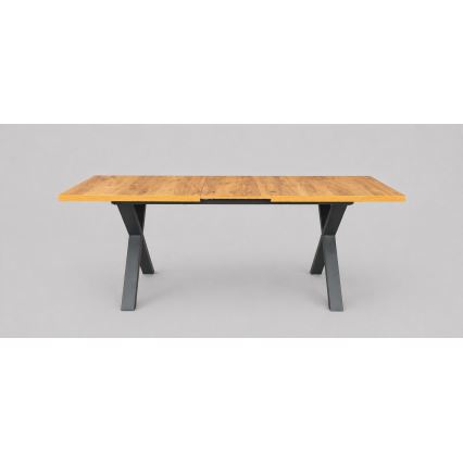 Ausziehbarer Esstisch DOMO 150/190x80 cm Eiche Craft/Schwarz