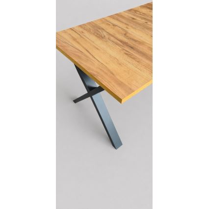 Ausziehbarer Esstisch DOMO 150/190x80 cm Eiche Craft/Schwarz