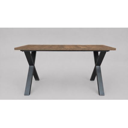 Ausziehbarer Esstisch DOMO 150/190x80 cm Lefkas-Eiche/schwarz