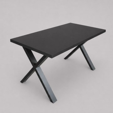 Ausziehbarer Esstisch DOMO 150/190x80 cm schwarz
