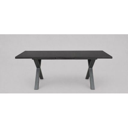 Ausziehbarer Esstisch DOMO 150/190x80 cm schwarz