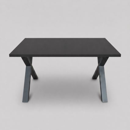 Ausziehbarer Esstisch DOMO 150/190x80 cm schwarz