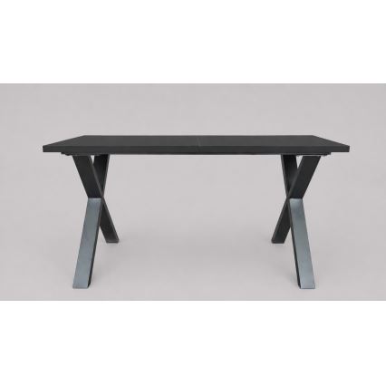 Ausziehbarer Esstisch DOMO 150/190x80 cm schwarz