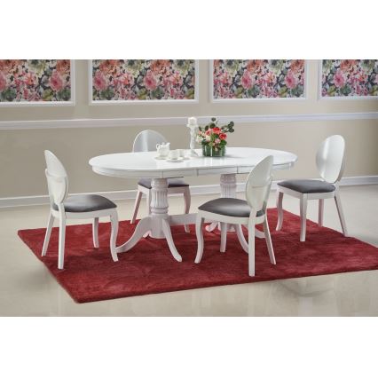 Ausziehbarer Esstisch FUERTE 150/190x90 cm weiß