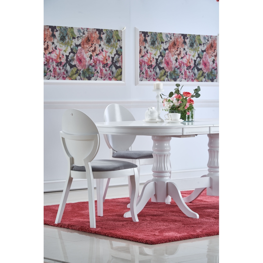 Ausziehbarer Esstisch FUERTE 150/190x90 cm weiß