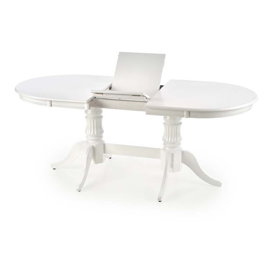 Ausziehbarer Esstisch FUERTE 150/190x90 cm weiß