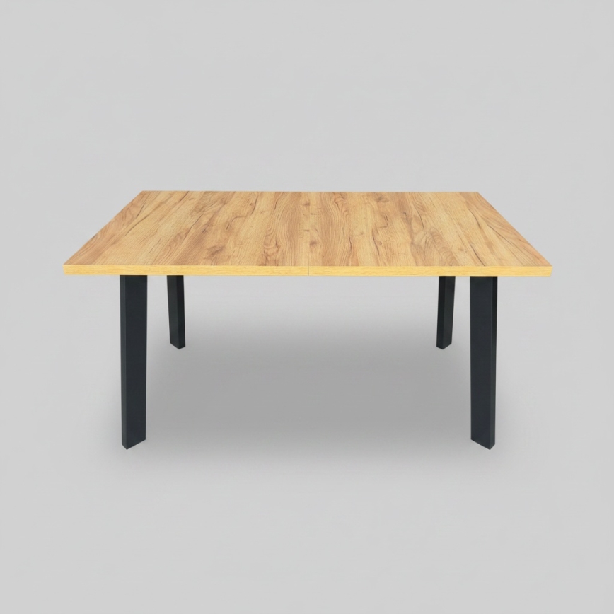 Ausziehbarer Esstisch KERNO 150/190x80 cm Eiche Craft/Schwarz