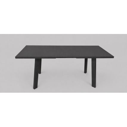 Ausziehbarer Esstisch KERNO 150/190x80 cm schwarz