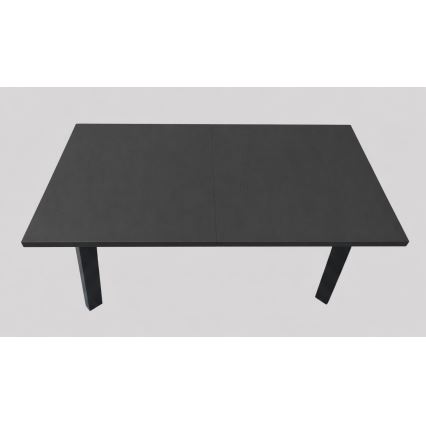 Ausziehbarer Esstisch KERNO 150/190x80 cm schwarz