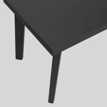 Ausziehbarer Esstisch KERNO 150/190x80 cm schwarz