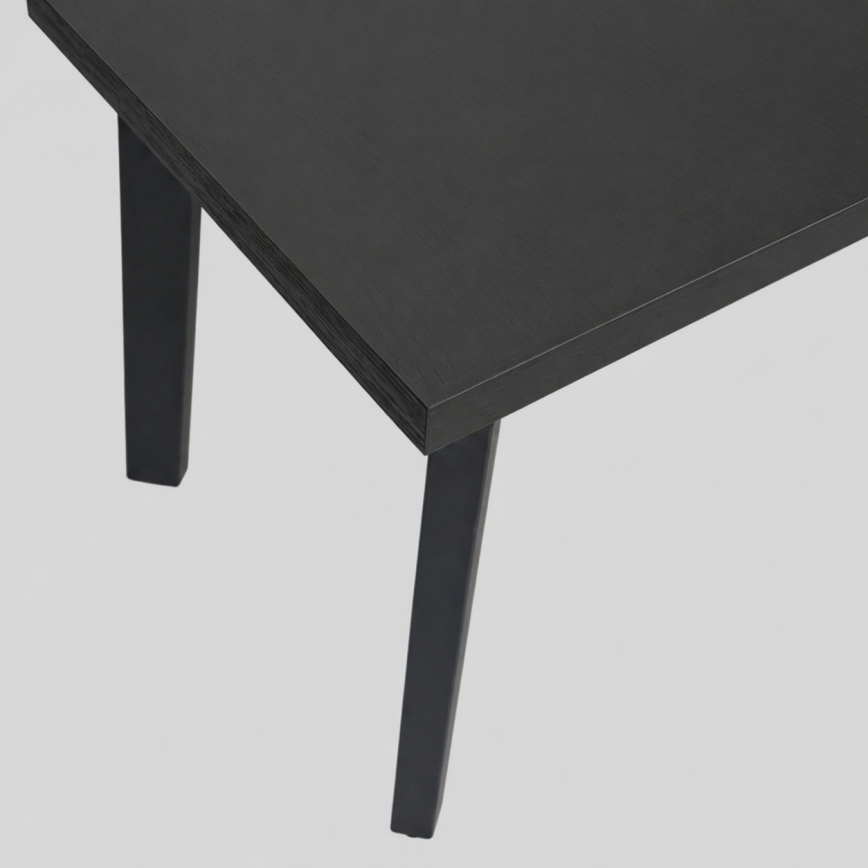 Ausziehbarer Esstisch KERNO 150/190x80 cm schwarz