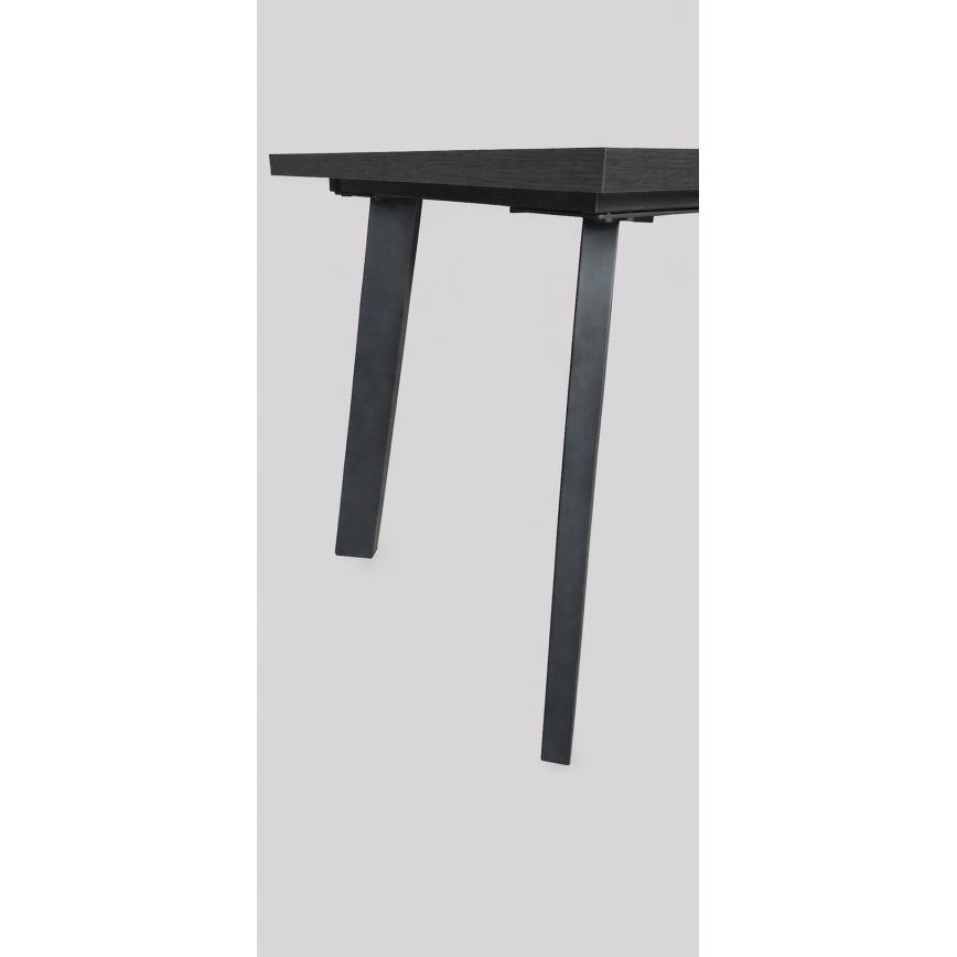 Ausziehbarer Esstisch KERNO 150/190x80 cm schwarz
