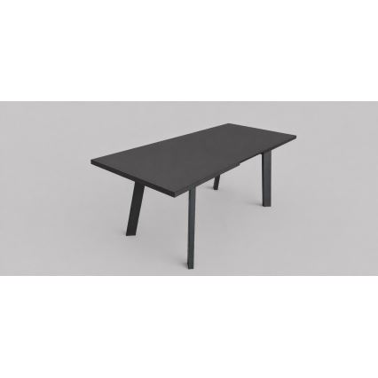 Ausziehbarer Esstisch KERNO 150/190x80 cm schwarz