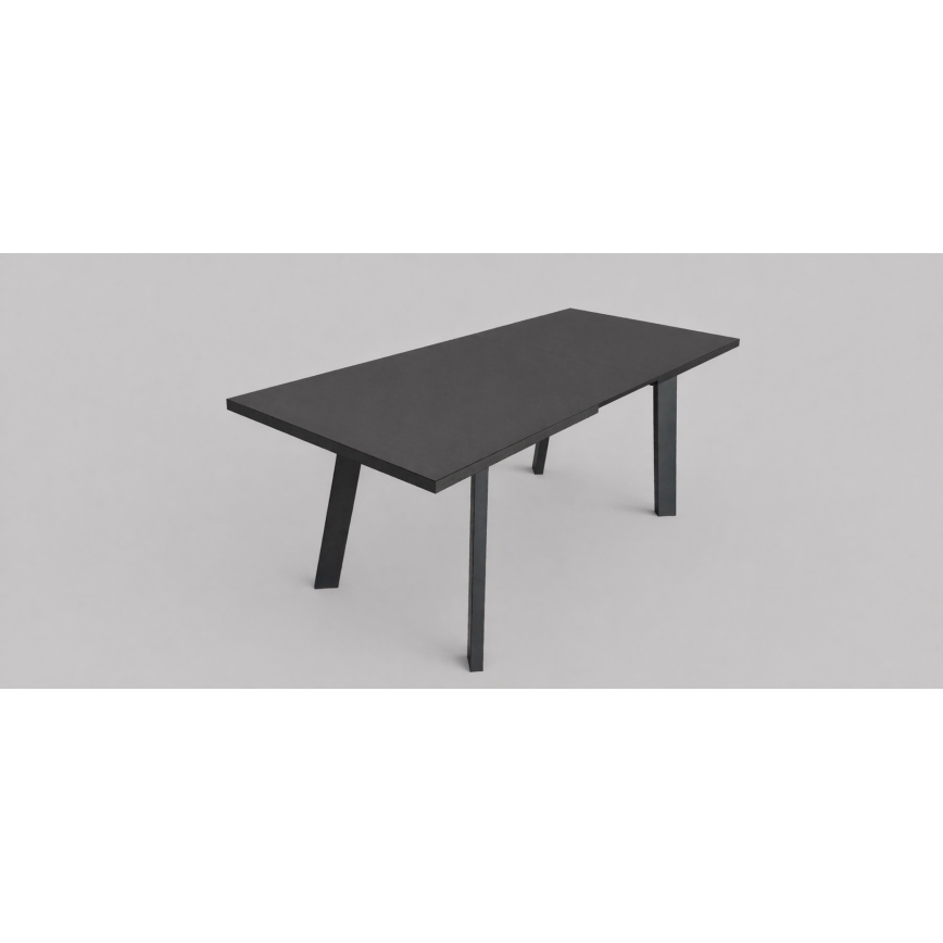 Ausziehbarer Esstisch KERNO 150/190x80 cm schwarz