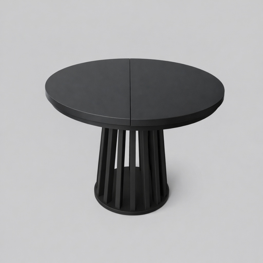 Ausziehbarer Esstisch NEXUS 100/140x77 cm schwarz
