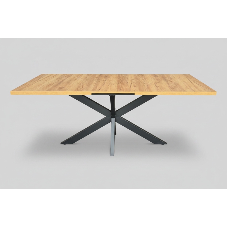 Ausziehbarer Esstisch SAMLE 150/190x80 cm Eiche Craft/schwarz