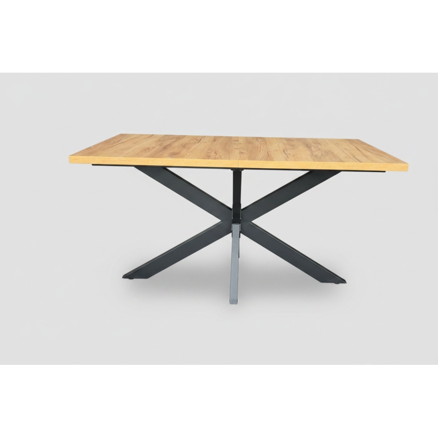 Ausziehbarer Esstisch SAMLE 150/190x80 cm Eiche Craft/schwarz