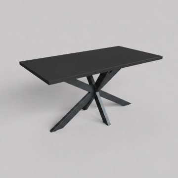 Ausziehbarer Esstisch SAMLE 150/190x80 cm schwarz