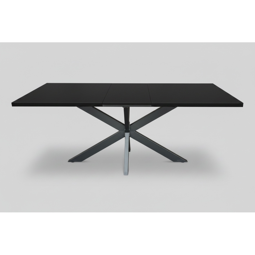 Ausziehbarer Esstisch SAMLE 150/190x80 cm schwarz