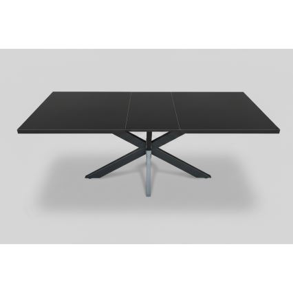 Ausziehbarer Esstisch SAMLE 150/190x80 cm schwarz