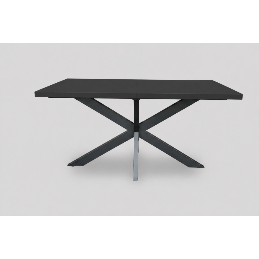Ausziehbarer Esstisch SAMLE 150/190x80 cm schwarz