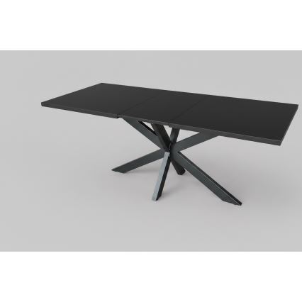 Ausziehbarer Esstisch SAMLE 150/190x80 cm schwarz