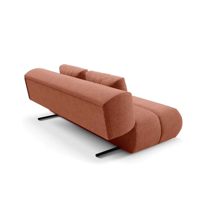 Ausziehbares Dreisitzsofa FANO in Braun
