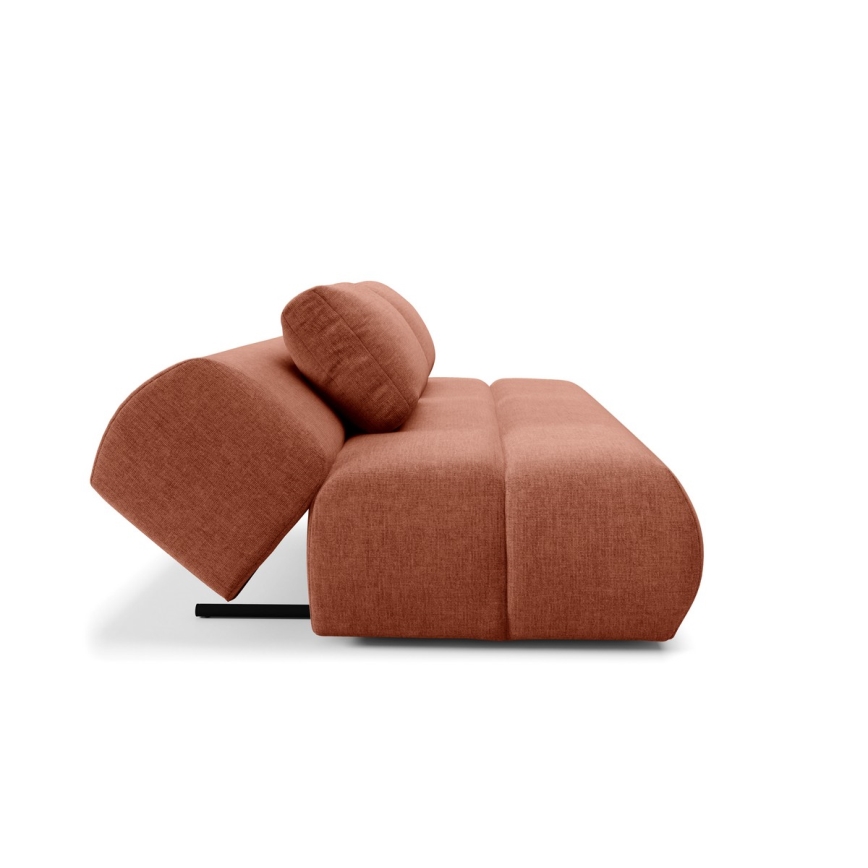 Ausziehbares Dreisitzsofa FANO in Braun