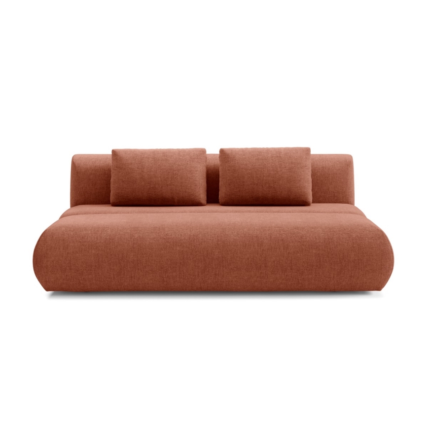 Ausziehbares Dreisitzsofa FANO in Braun