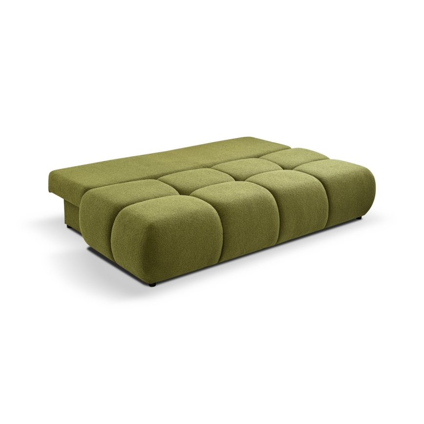Ausziehbares 3-Sitzer-Sofa mit Stauraum NUORO, grün