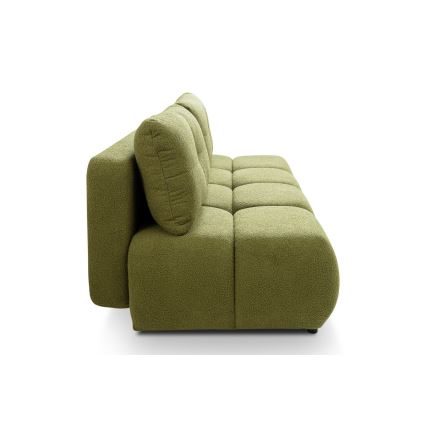 Ausziehbares 3-Sitzer-Sofa mit Stauraum NUORO, grün