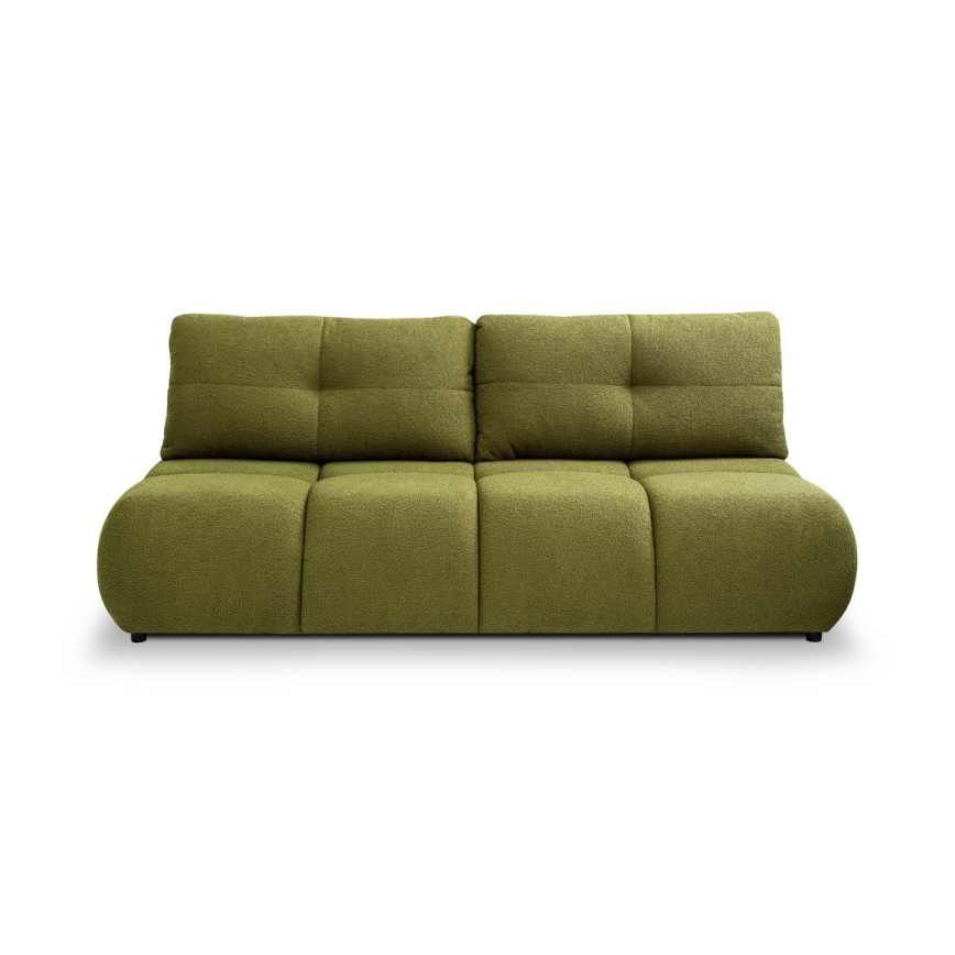 Ausziehbares 3-Sitzer-Sofa mit Stauraum NUORO, grün