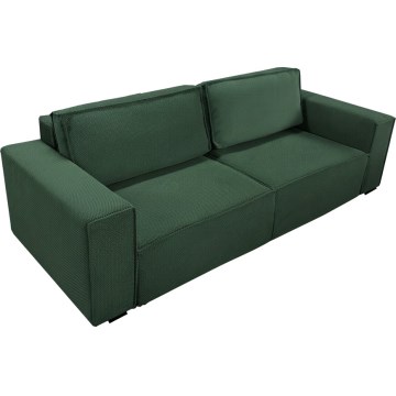 Ausziehbares 3-Sitzer-Sofa mit Stauraum RONDA, grün