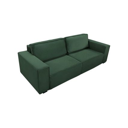Ausziehbares 3-Sitzer-Sofa mit Stauraum RONDA, grün
