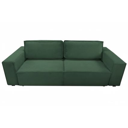 Ausziehbares 3-Sitzer-Sofa mit Stauraum RONDA, grün