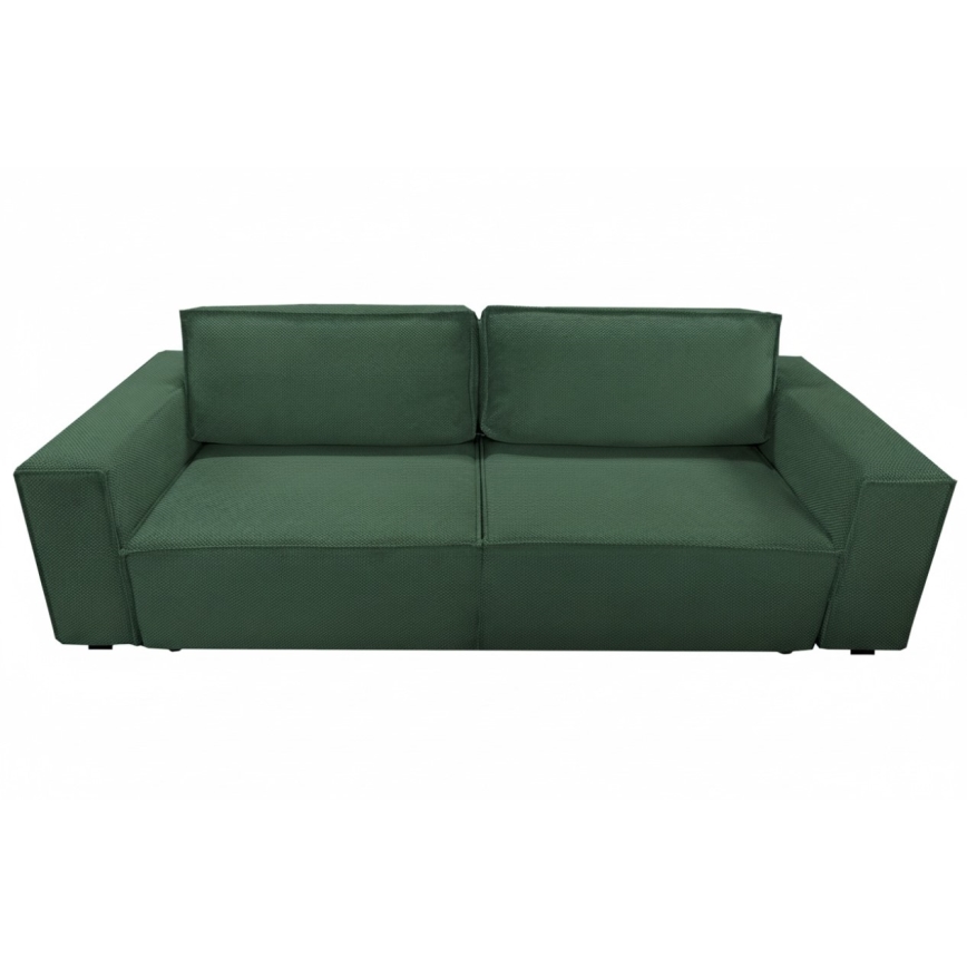 Ausziehbares 3-Sitzer-Sofa mit Stauraum RONDA, grün