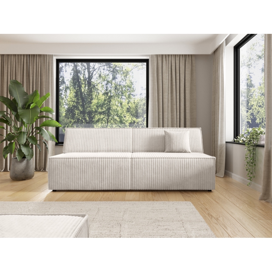 Ausziehbares 3-Sitzer-Sofa mit Stauraum TERAMO, Beige