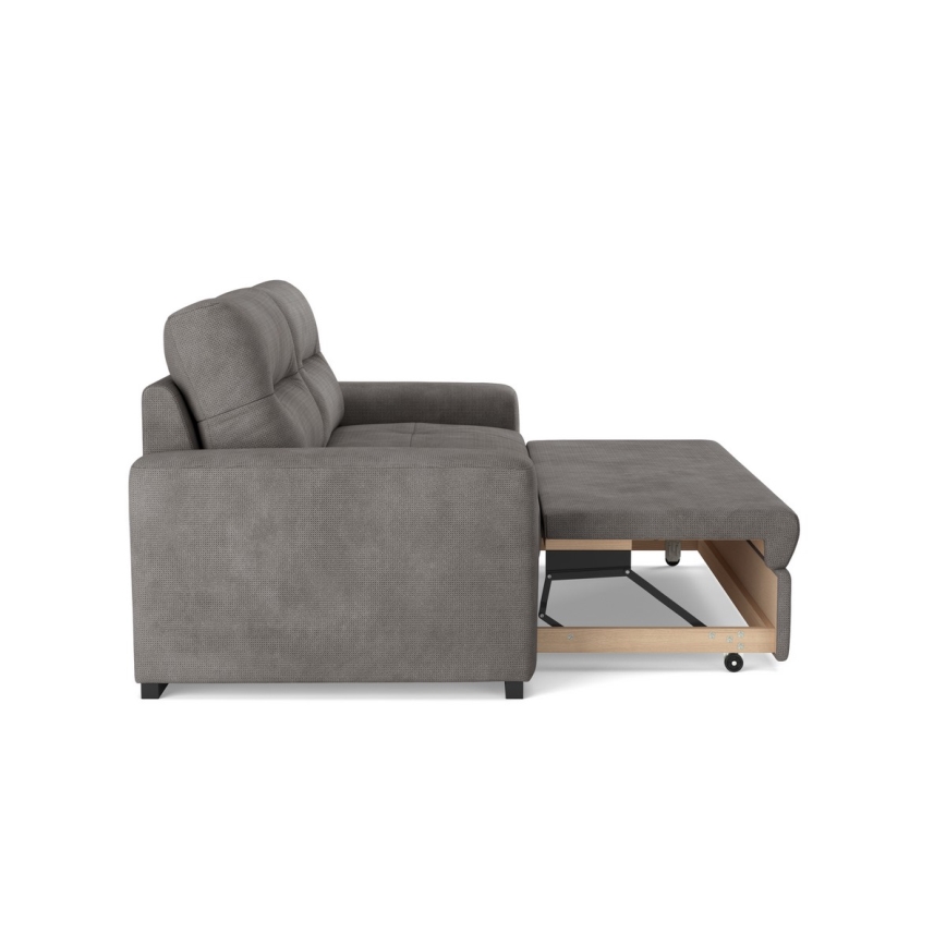 Ausziehbares 3-sitziges Sofa COMO, dunkelgrau